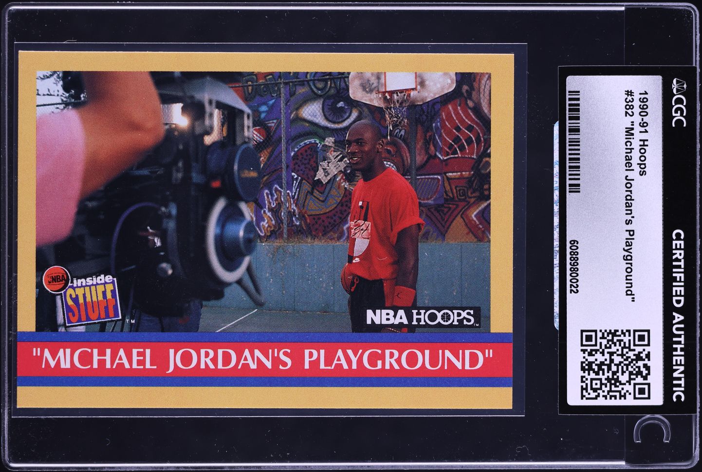 1990 Hoops Playground Michael Jordan #382 CGC AUTH