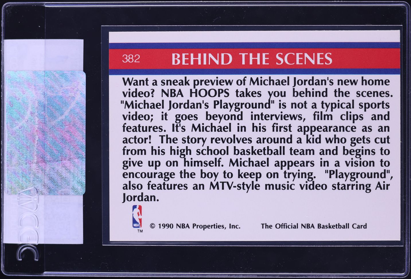 1990 Hoops Playground Michael Jordan #382 CGC AUTH