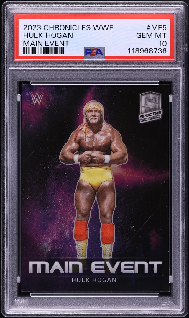 2023 Panini Chronicles WWE Main Event Hulk Hogan #ME5 PSA 10 GEM MINT