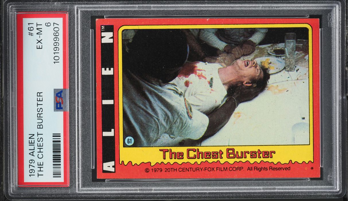1979 Alien The Chest Burster #61 PSA 6 EXMT