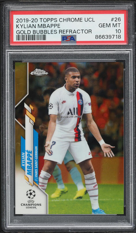 2024 Donruss FIFA Kaboom! Gold Kylian Mbappe /10 #1 PSA 10 GEM