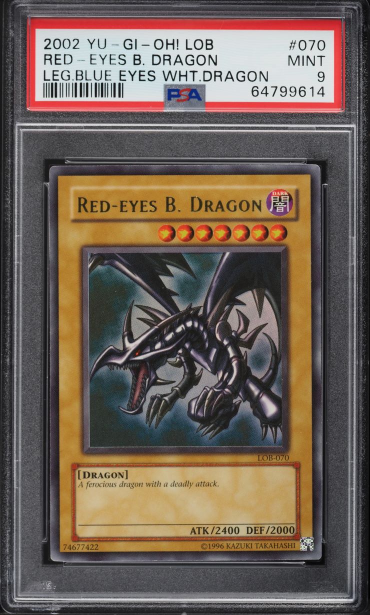 2002 Yu-Gi-Oh! Legend Of Blue-Eyes Red-Eyes Black Dragon #LOB-070