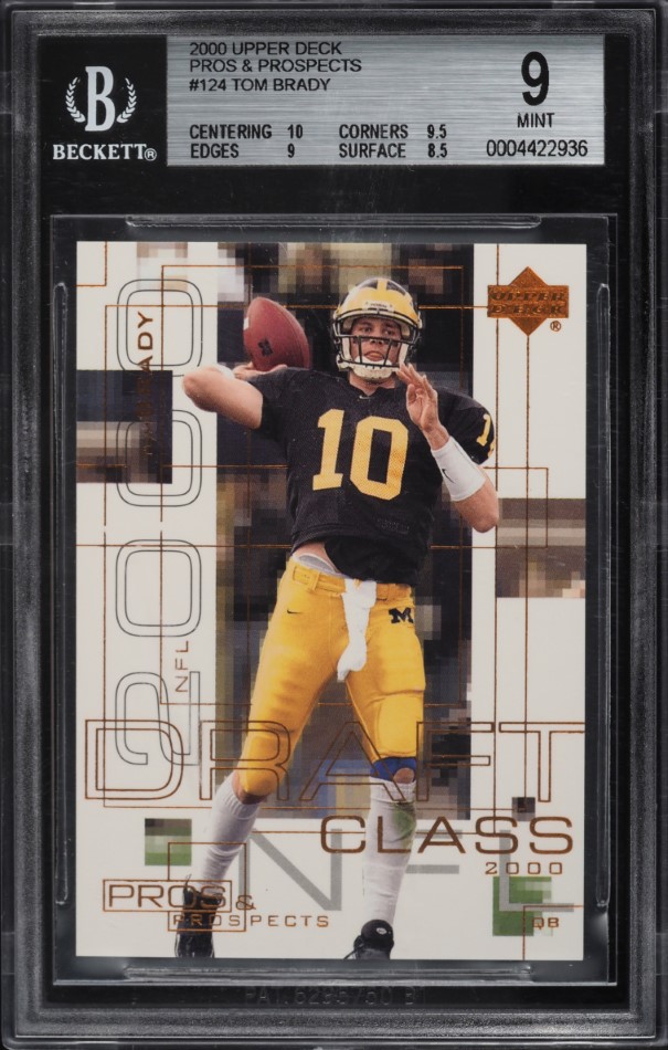 2000 Pacific Paramount Tom Brady ROOKIE #138 PSA 6 EXMT on