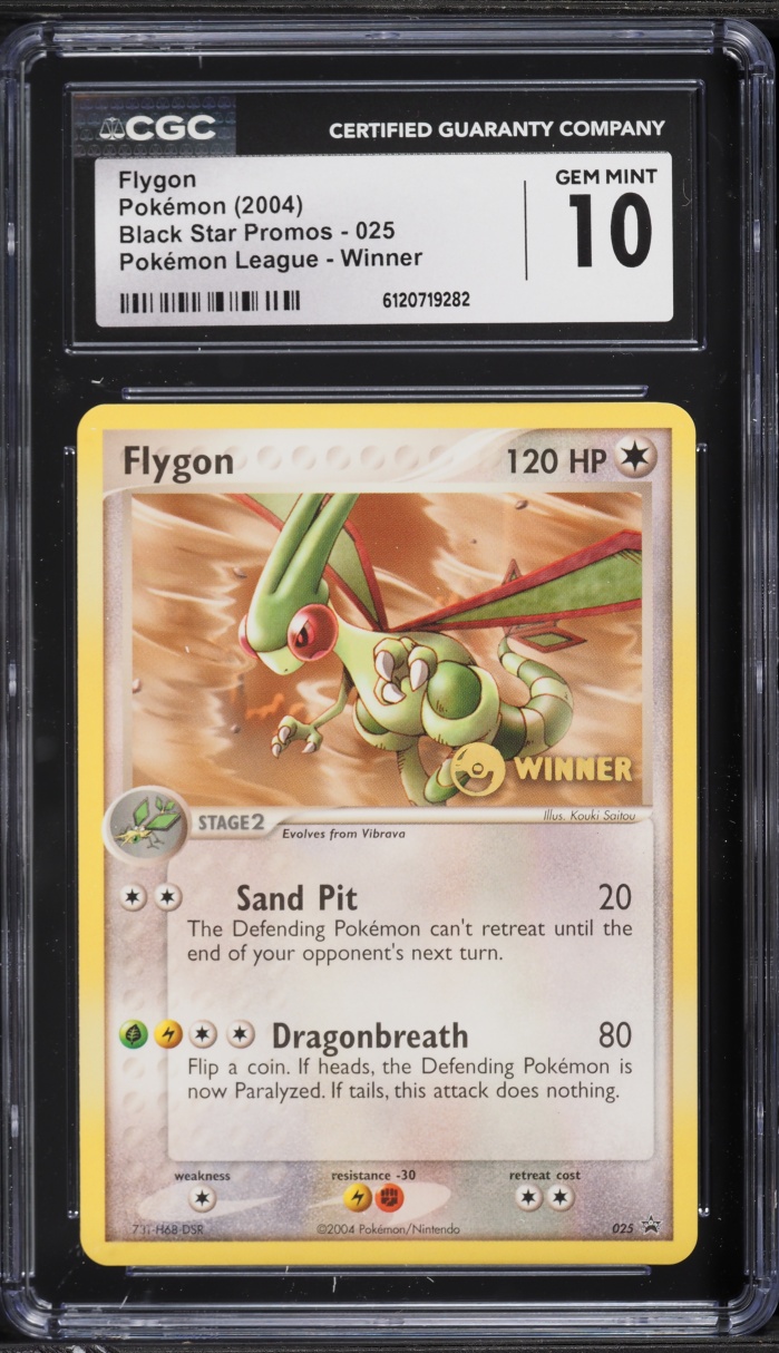 2004 Pokemon Black Star Promo League Winner Flygon #25 CGC 10 GEM MINT
