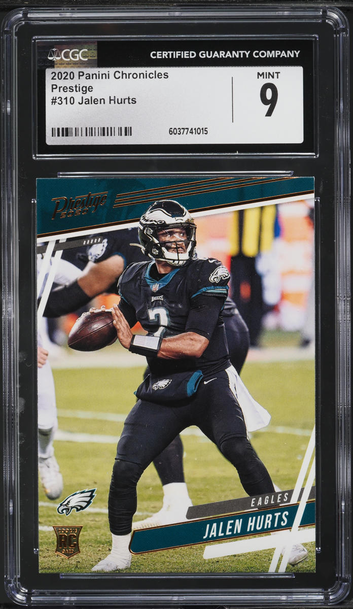 2020 Panini Chronicles Prestige Jalen Hurts ROOKIE #310 CGC 9 MINT