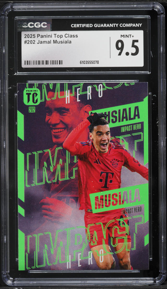 2025 Panini Top Class Jamal Musiala #202 CGC 9.5 MINT+ on Fanatics Collect