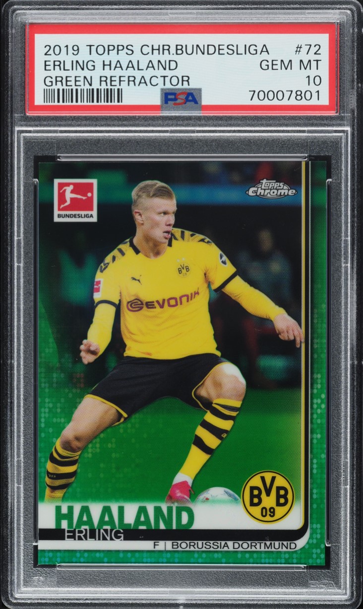 2019 Topps Now UEFA Champions League Erling Haaland ROOKIE #11 PSA