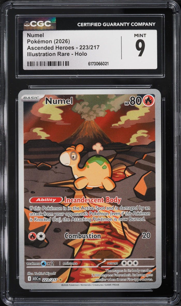 2026 Pokemon Mega Evolution Ascended Heroes IR Numel #223 CGC 9 MINT