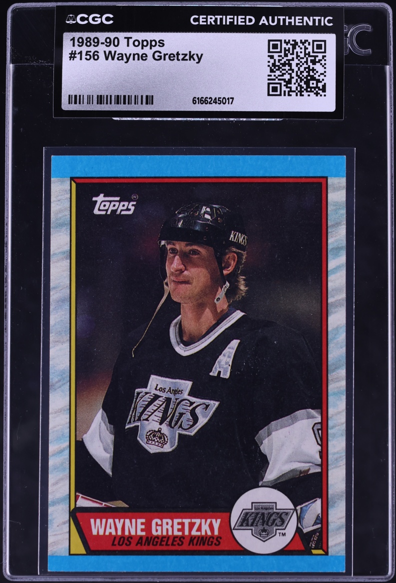 1989 Topps Hockey Wayne Gretzky #156 CGC AUTH