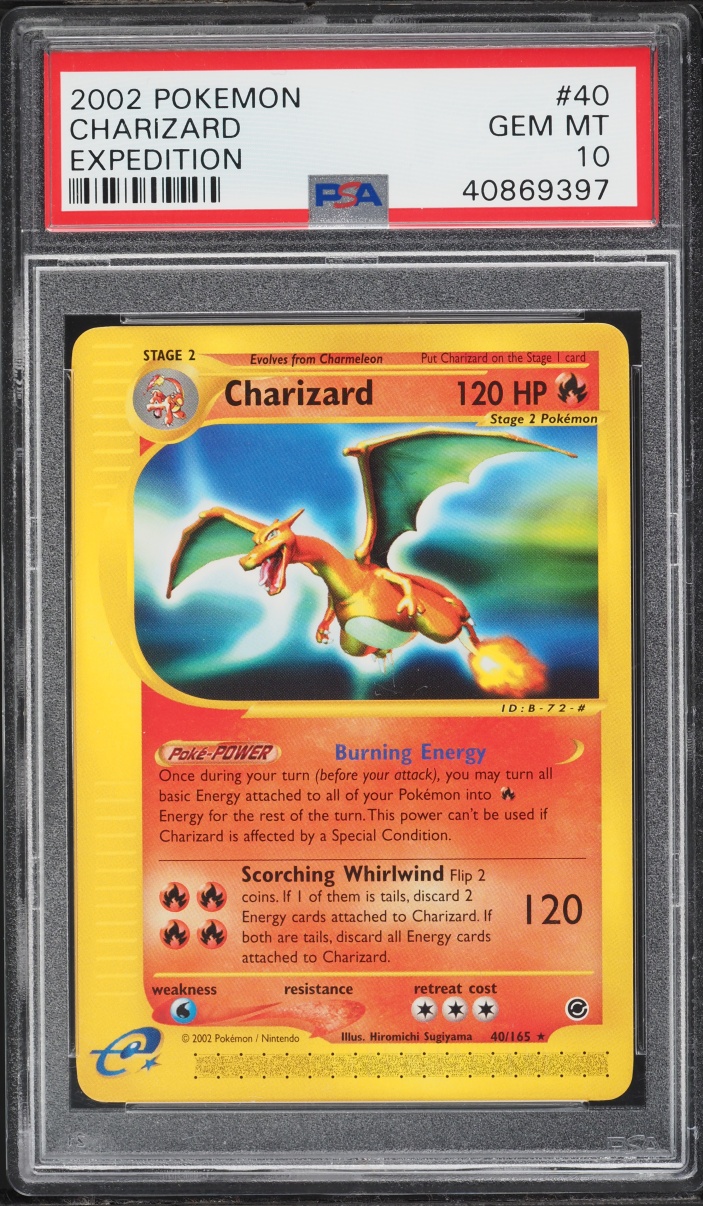 2002 Pokemon Expedition Charizard #40 PSA 10 GEM MINT