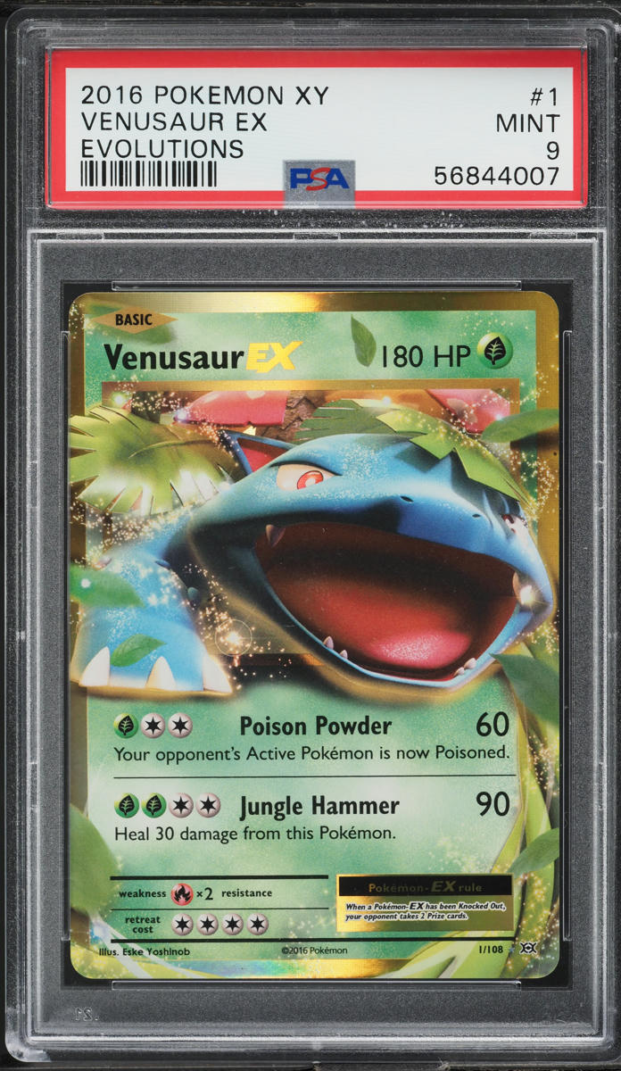 2016 Pokemon XY Evolutions Venusaur EX #1 PSA 9 MINT