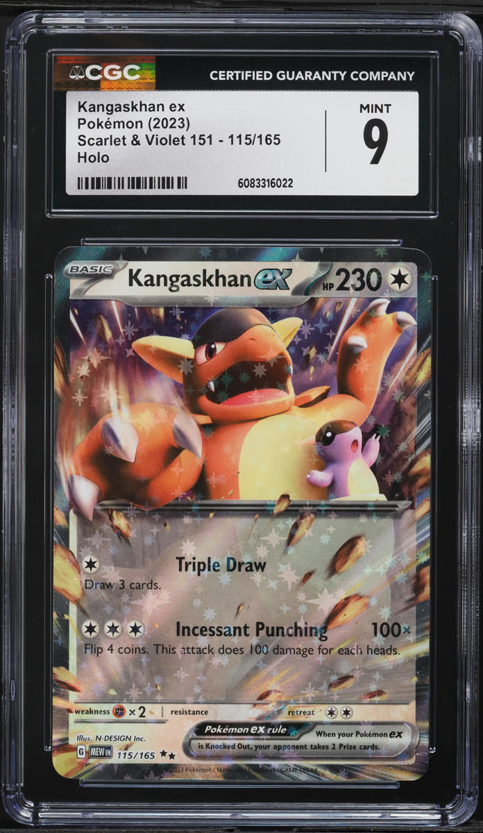 2023 Pokemon Scarlet & Violet 151 Holo Kangaskhan ex #115 CGC 9 MINT