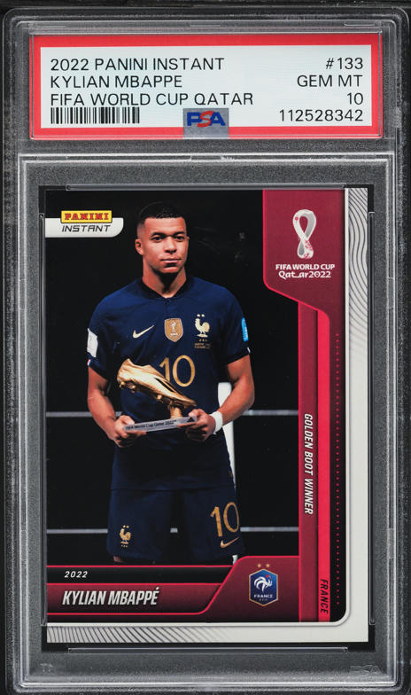 2022 Panini Prizm World Cup Qatar Maroon Kylian Mbappe /22 #101