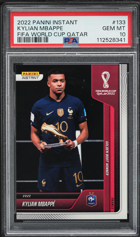 2022 Panini Prizm World Cup Qatar Maroon Kylian Mbappe /22 #101