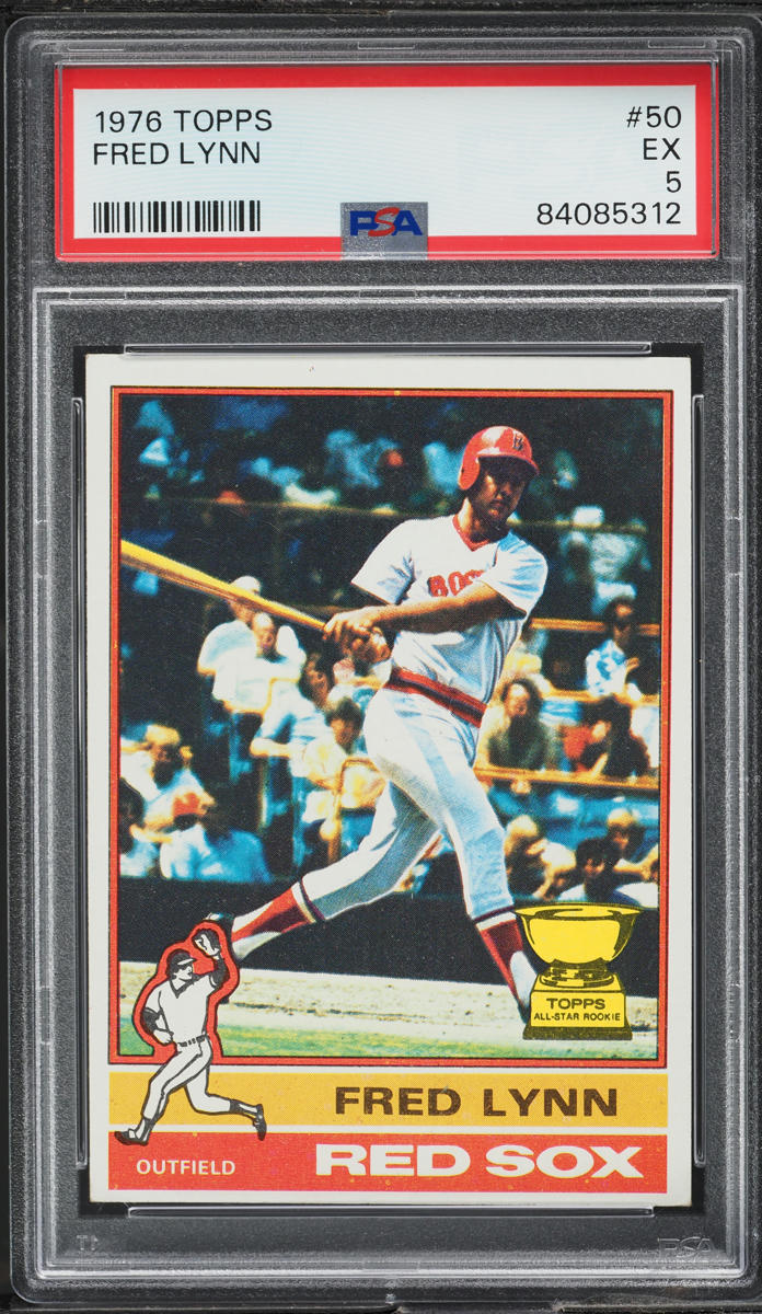 1976 Topps Fred Lynn #50 PSA 5 EX