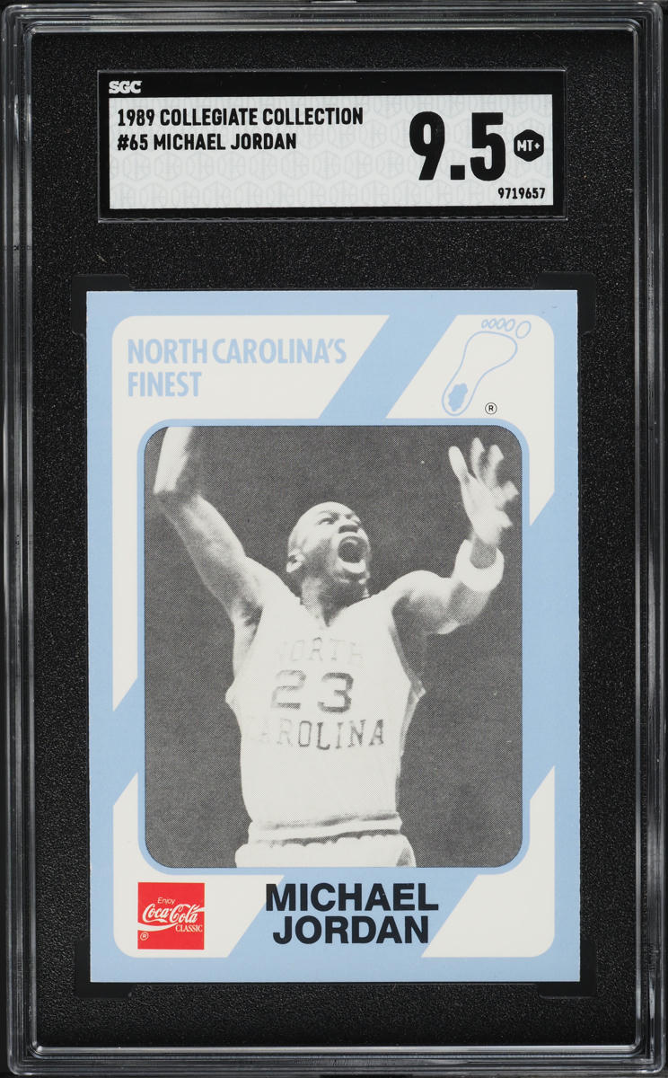 1989 Collegiate Collection North Carolina Michael Jordan #65 SGC 9.5 MINT+