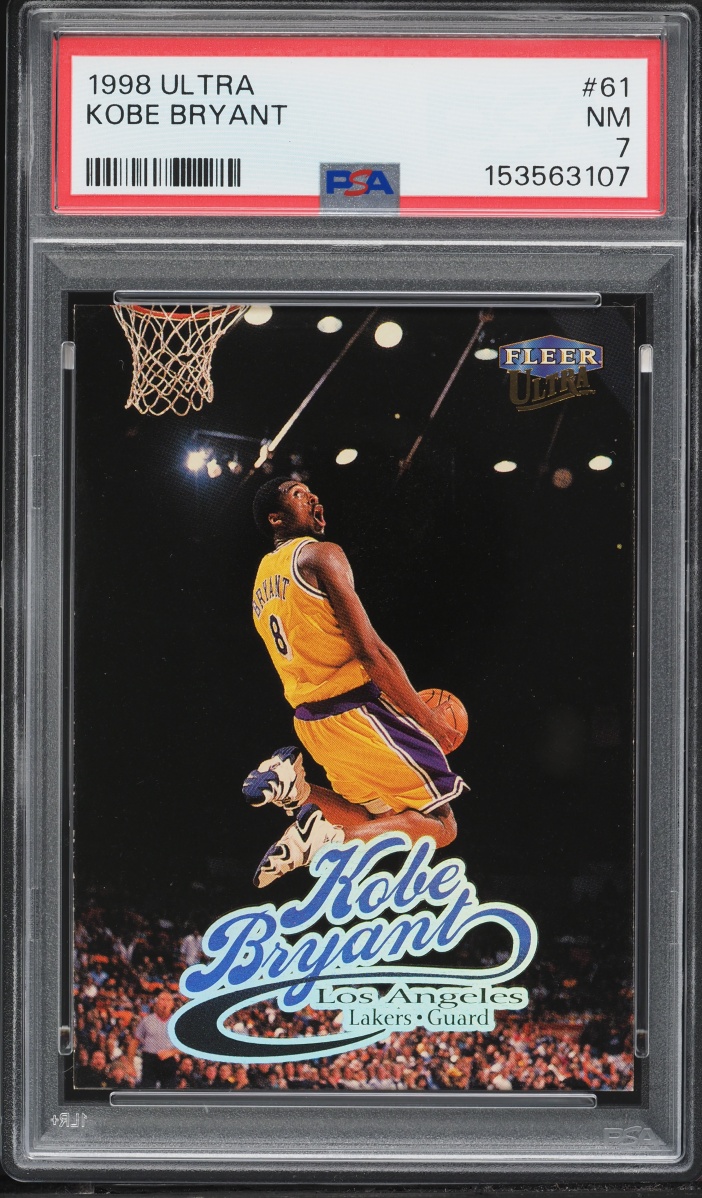1998 Ultra Basketball Kobe Bryant #61 PSA 7 NRMT
