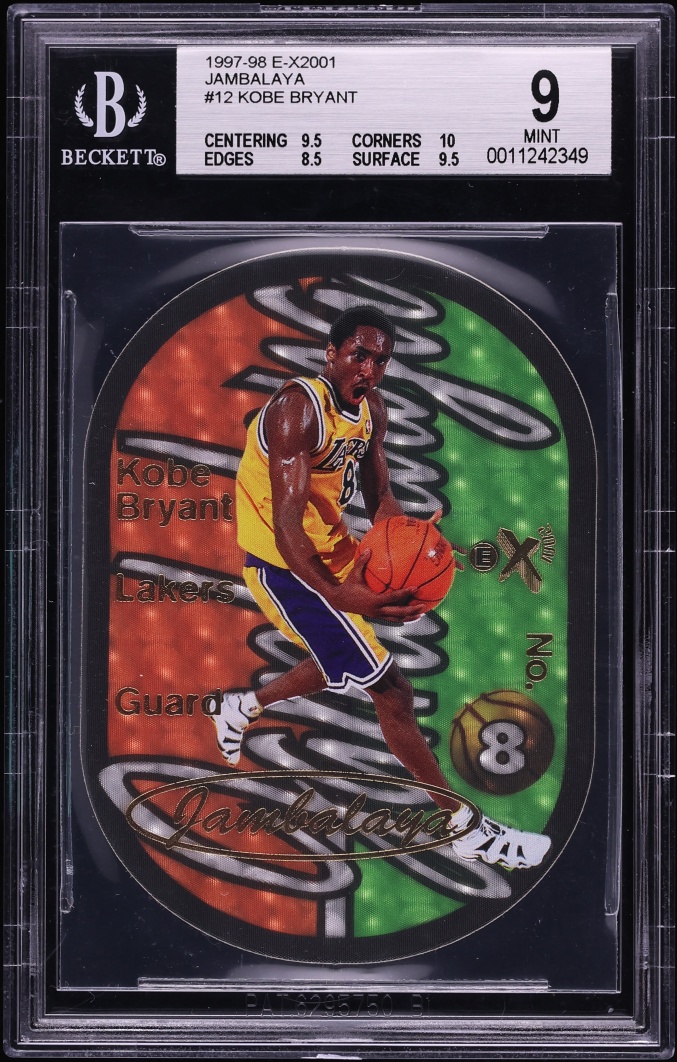 1997 Skybox E-X2001 Jambalaya Die-Cut Kobe Bryant #12 BGS 9 MINT