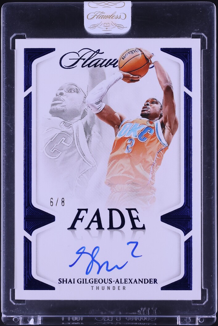 2024 Panini Flawless Fade Signatures Blue Shai Gilgeous-Alexander AUTO ...
