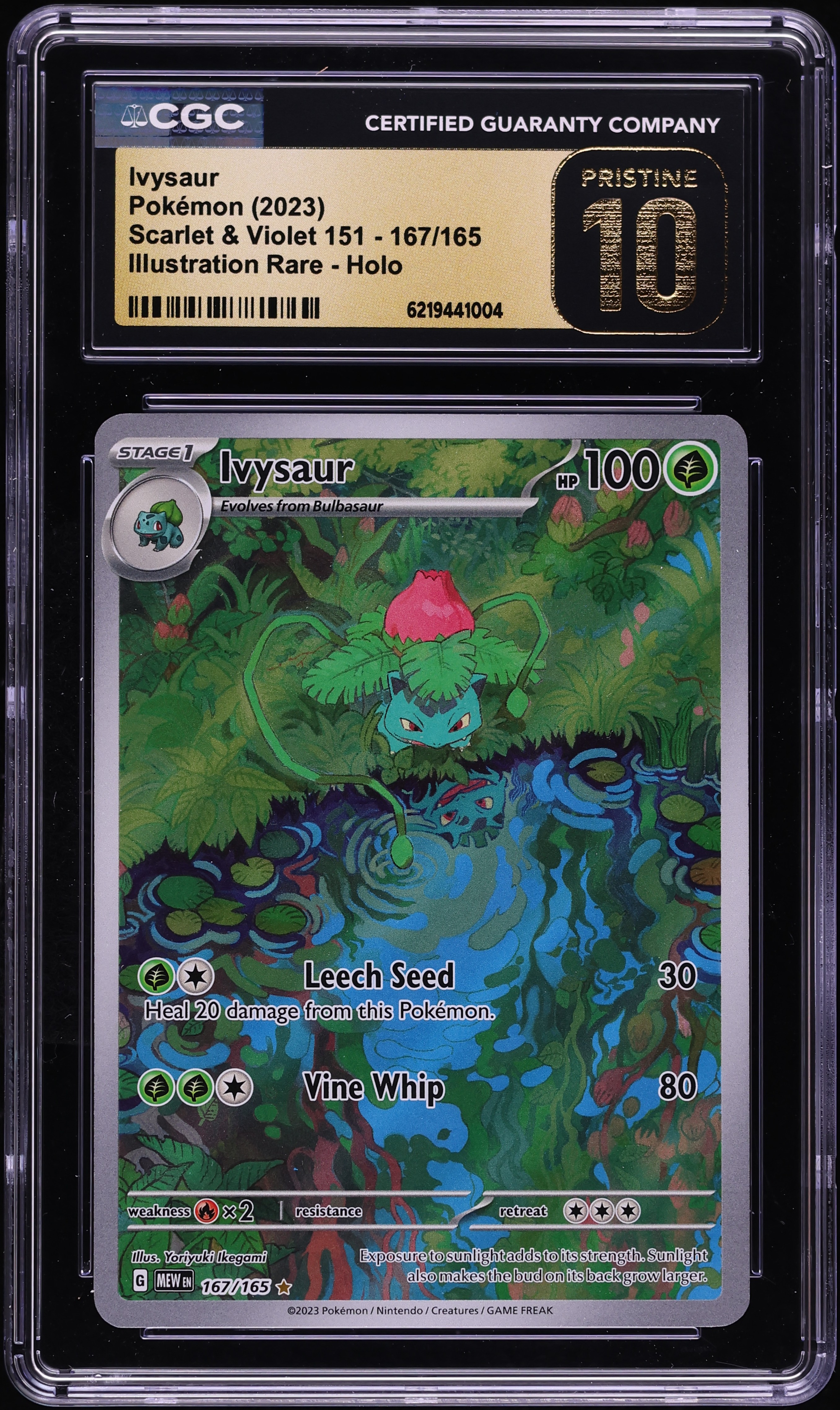 2023 Pokemon Scarlet & Violet 151 IR Ivysaur #167 CGC 10 PRISTINE
