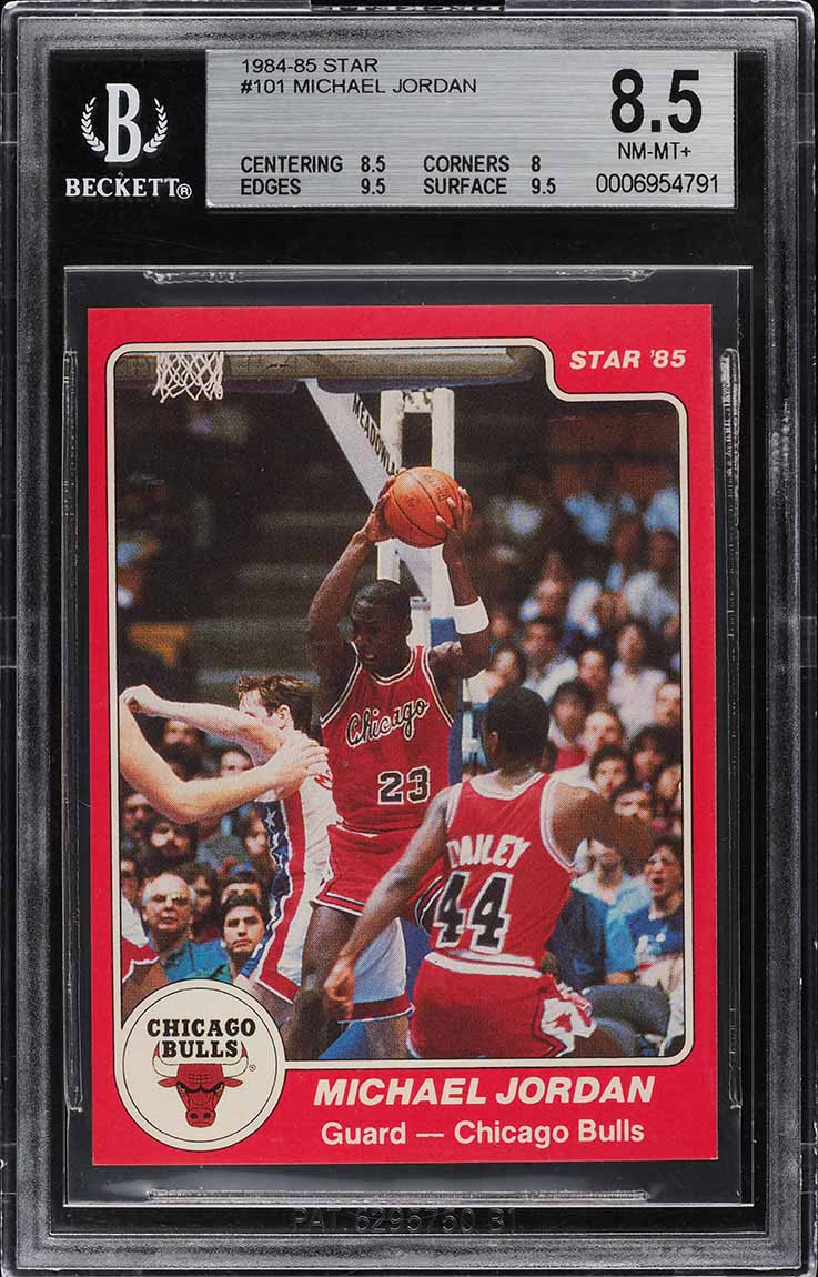 1984-85 Star Basketball Michael Jordan ROOKIE #101 BGS 8.5 NM-MT+