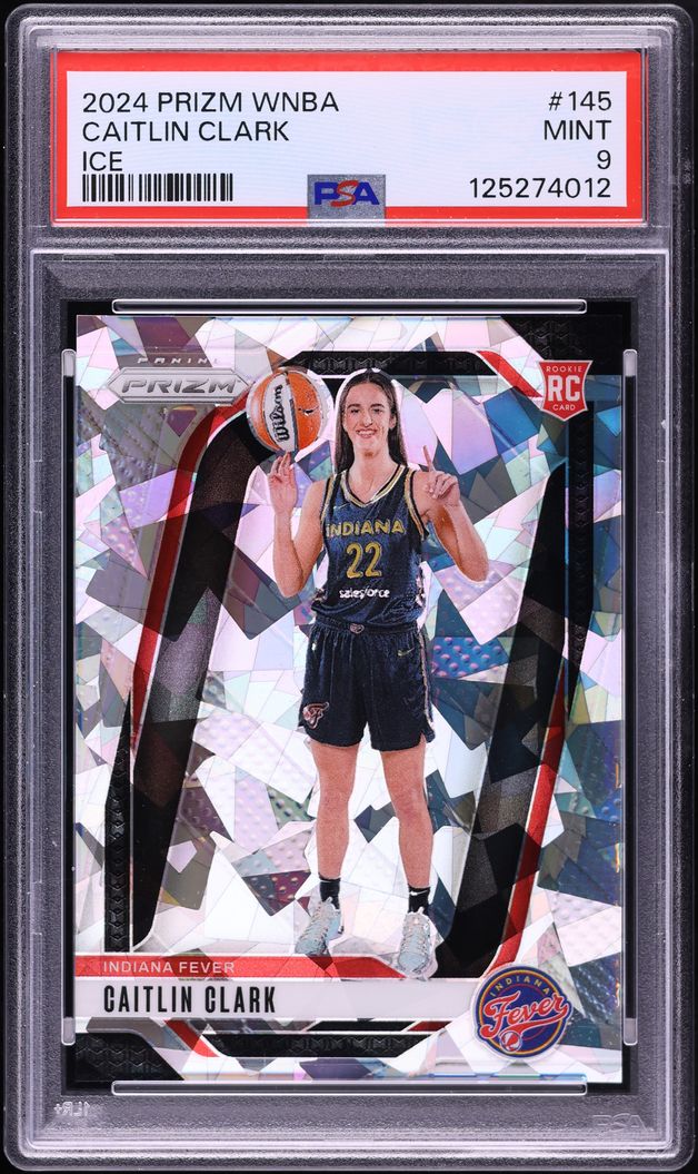 2024 Panini Prizm WNBA Ice Caitlin Clark ROOKIE #145 PSA 9 MINT