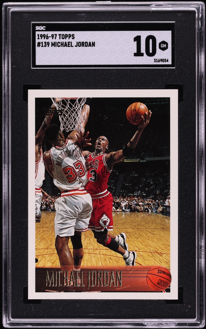 1996 Topps Basketball Michael Jordan #139 SGC 10 GEM MINT