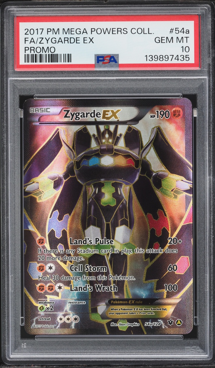 2017 Pokemon XY Promo Fates Collide Mega Powers Collection Alt Art Zygarde EX #54a PSA 10 GEM