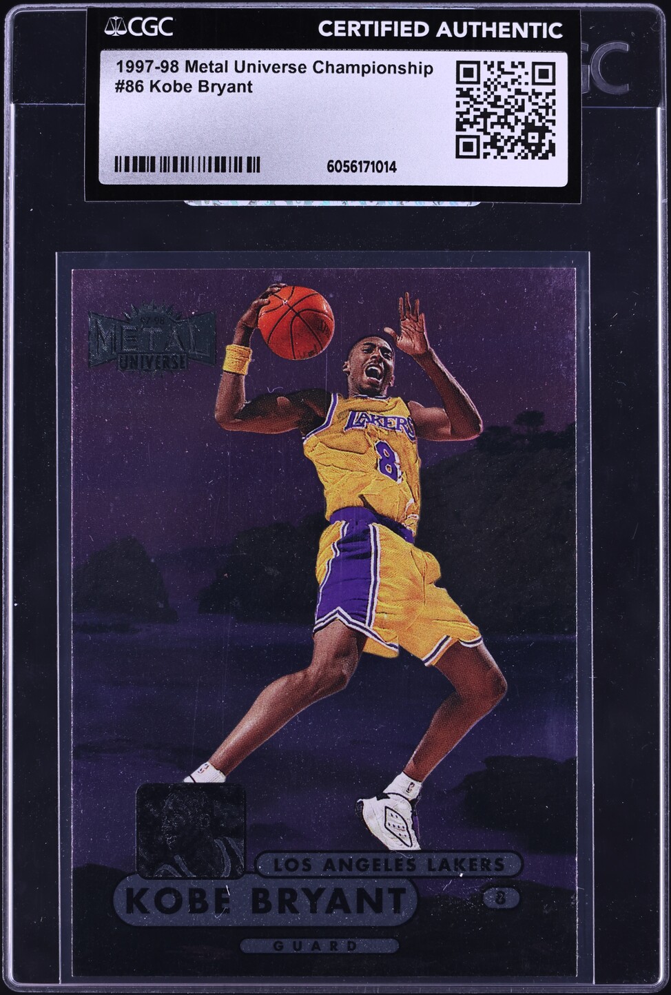 1997 Metal Universe Championship Kobe Bryant #86 CGC AUTH