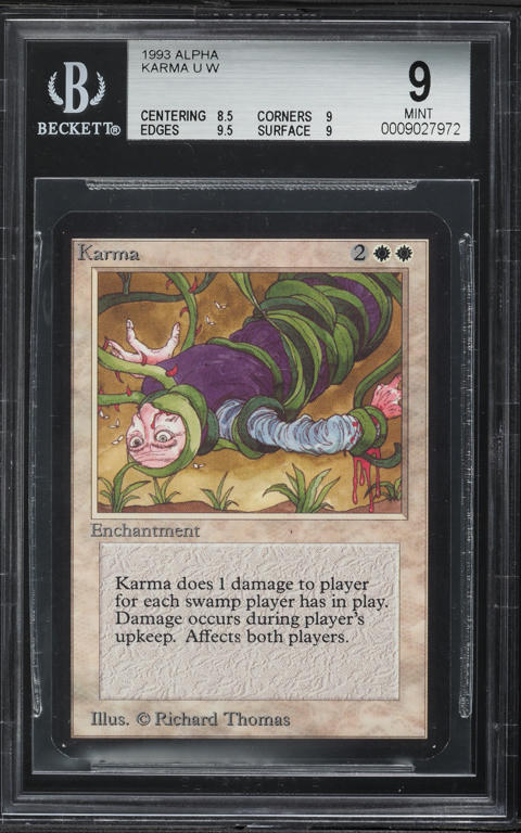 1993 Magic The Gathering MTG Alpha Tsunami BGS 9 MINT on