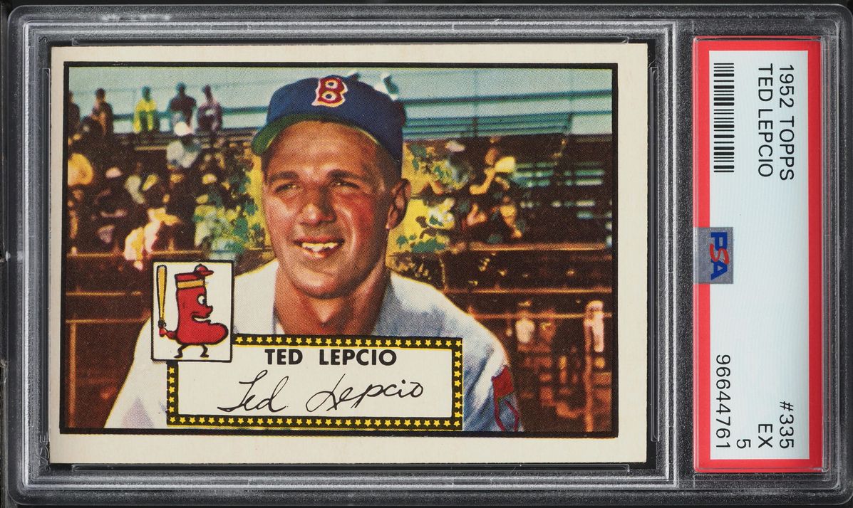 1952 Topps Ted Lepcio #335 PSA 5 EX
