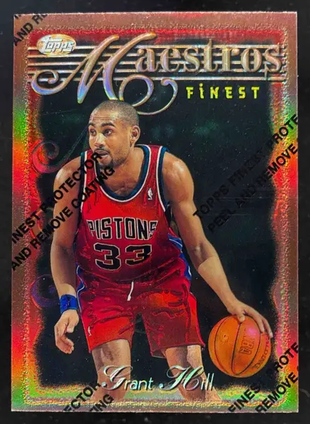 1997 Finest Silver Refractor Grant Hill /1090 #149 SGC 9