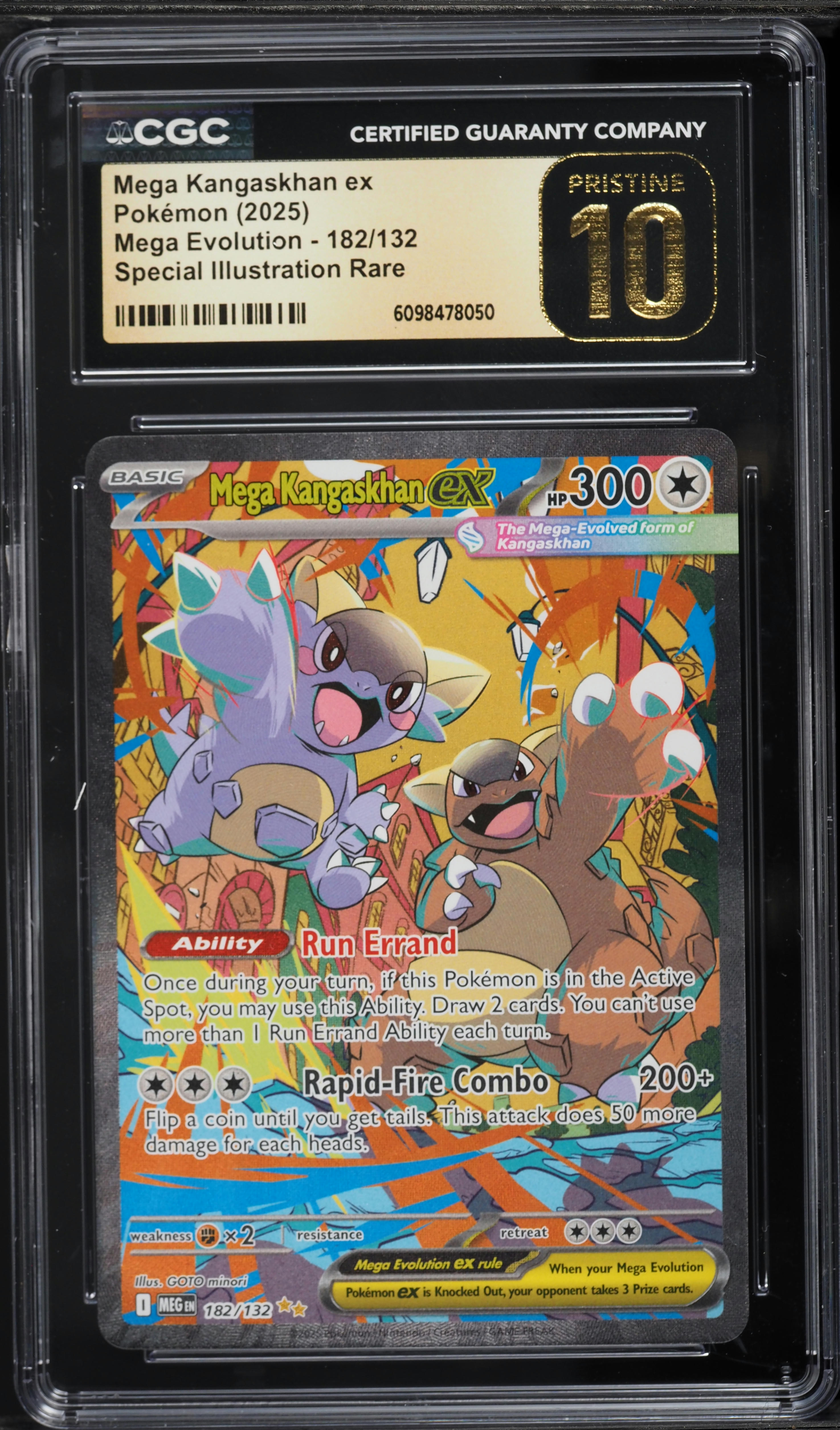 2025 Pokemon Mega Evolution SIR Mega Kangaskhan Ex #182 CGC 10 PRISTINE