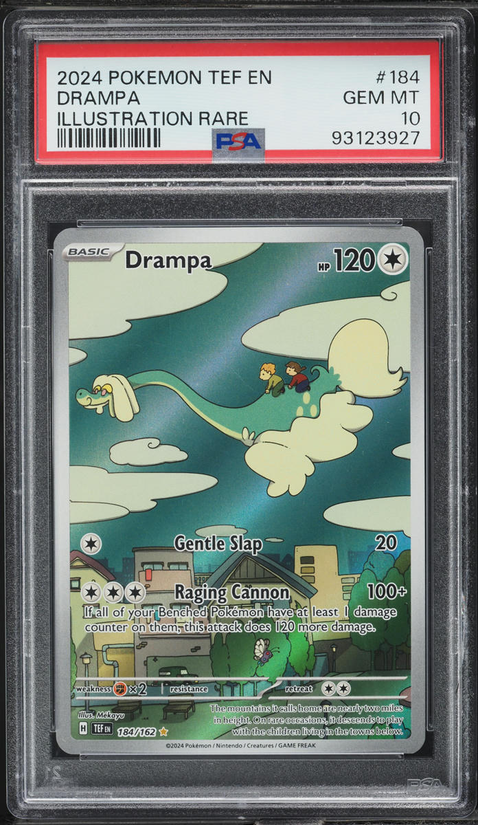 2024 Pokemon Scarlet & Violet Temporal Forces IR Drampa #184 PSA 10 GEM MINT