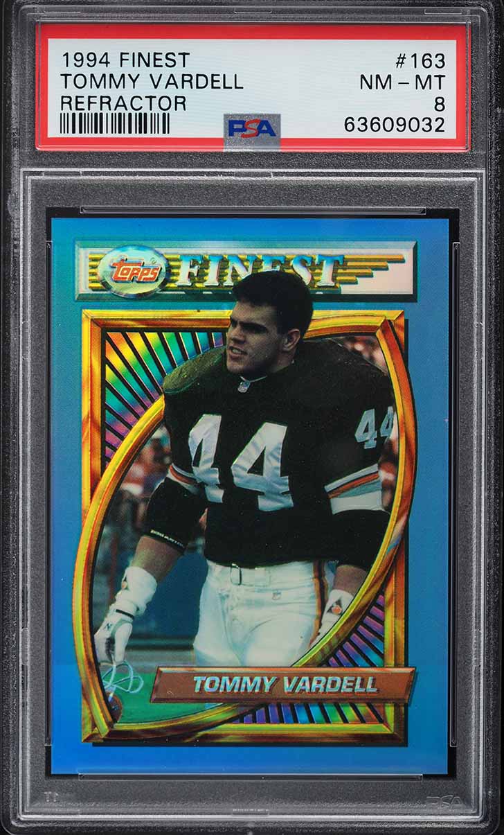 1994 Finest Refractor Tommy Vardell #163 PSA 8 NM-MT