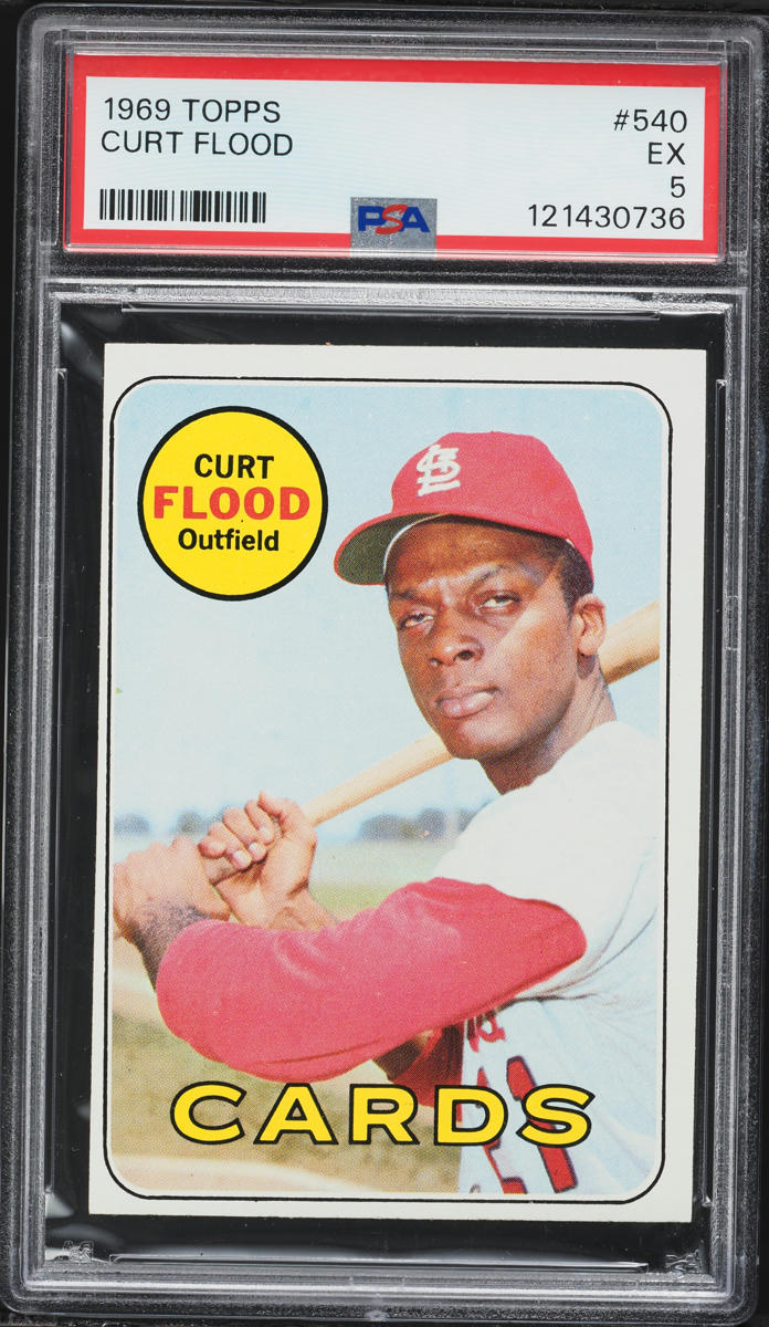 1969 Topps Curt Flood #540 PSA 5 EX