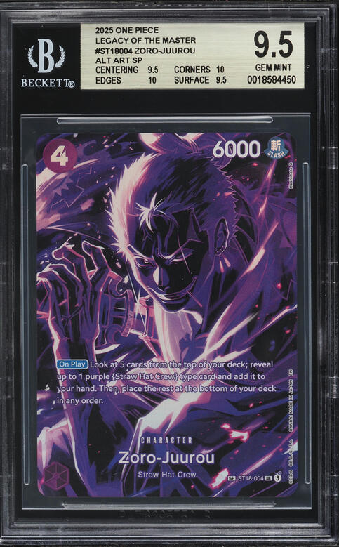 2025 One Piece Legacy Of The Master Special Art Zoro-Juurou #ST18