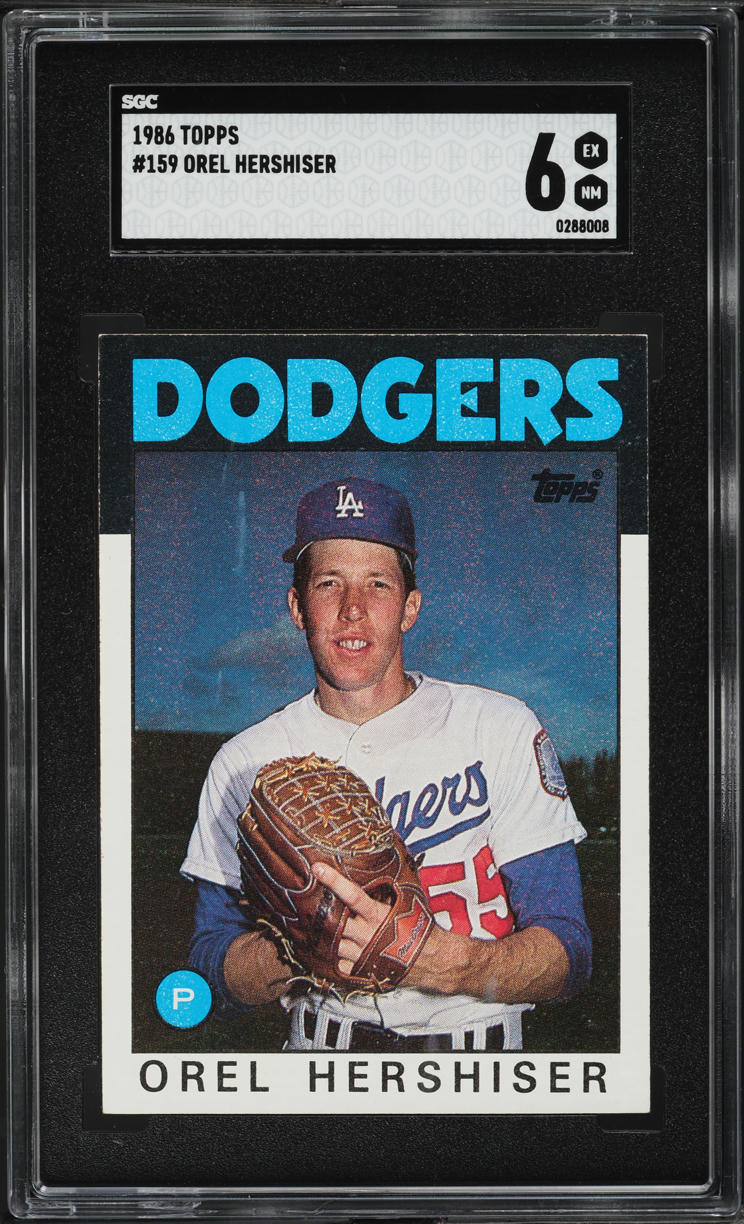 1986 Topps Orel Hershiser #159 SGC 6 EXMT
