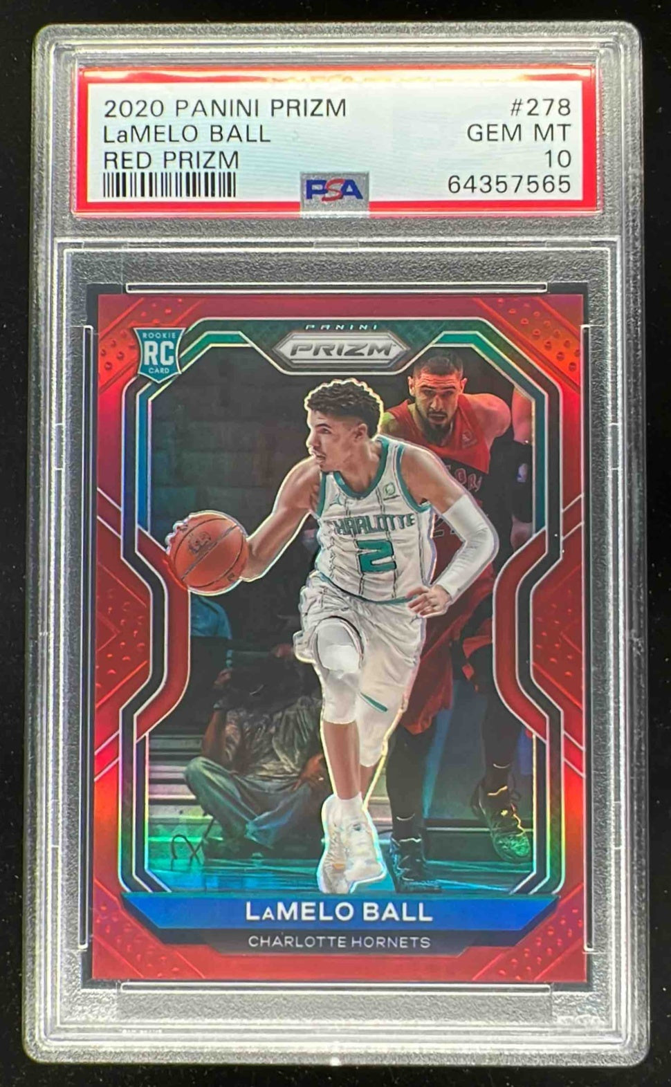 2020-21 PANINI PRIZM Draft Picks LAMELO BALL PSA 10 - GLACE ROSE #3