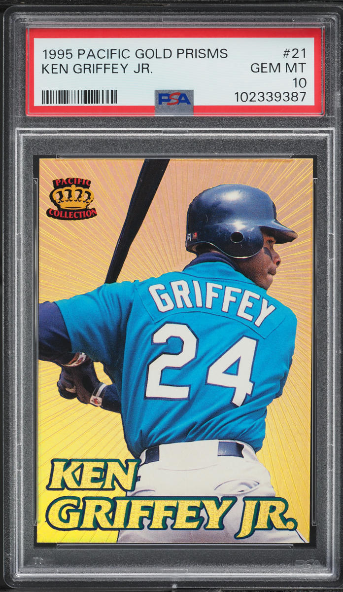 その他 KEN GRIFFEY Jr. BOWMAN  ATOMIC REFRACTOR 1989 Ken Griffey Jr. Blue Sapphire Refractor Bowman PSA 9