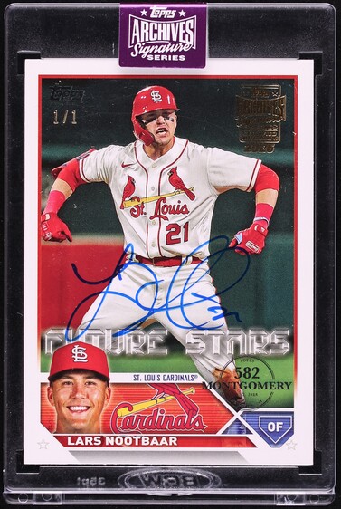 2025 Topps Chrome Prism Refractor Lars Nootbaar #108 CGC AUTH on