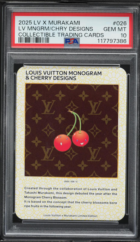 【PSA10】MONOGRAM CHERRY BLOSSOM 040 R 2025 Louis Vuitton X Murakami Collectible Monogram Cherry Blossom