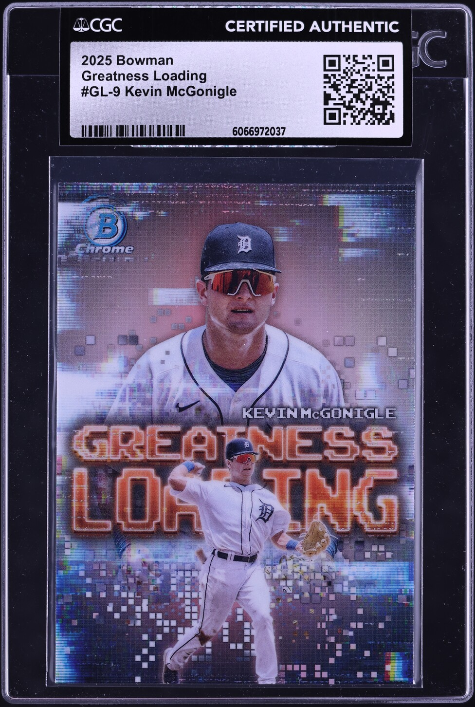 2025 Bowman Greatness Loading Kevin McGonigle PROPSECT #GL-9 CGC AUTH