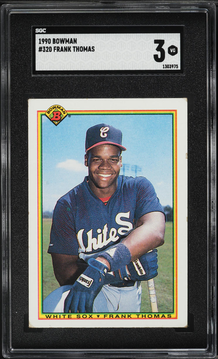 1990 Bowman Frank Thomas ROOKIE #320 SGC 3 VG