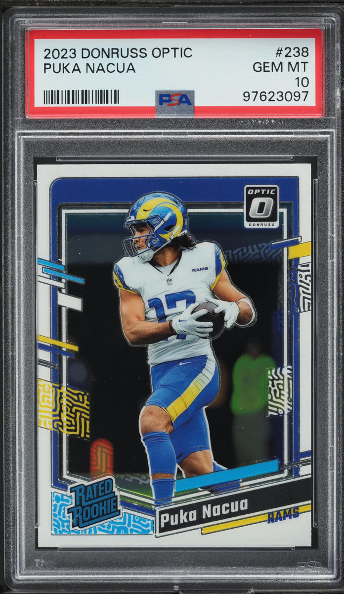 2023 Donruss Optic Puka Nacua ROOKIE #238 PSA 10 GEM MINT