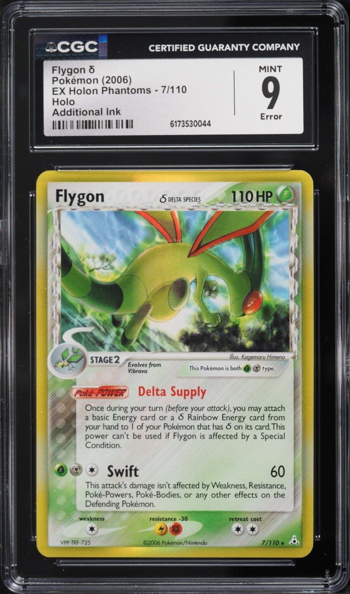 2006 Pokemon EX Holon Phantoms Holo Flygon #7 CGC 9 MINT