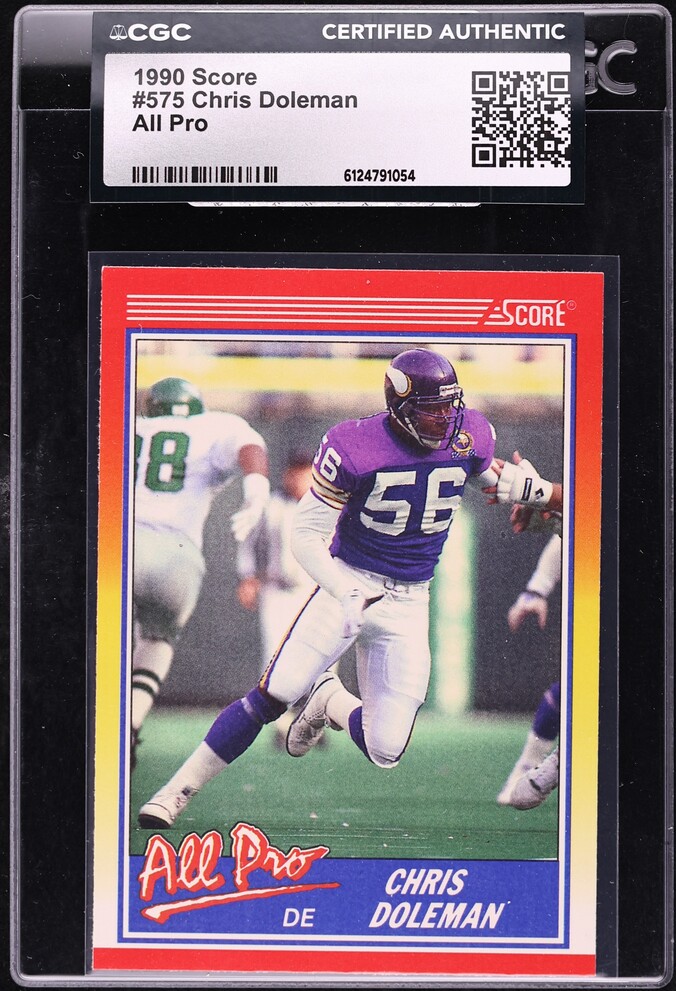 1990 Score All Pro Chris Doleman #575 CGC AUTH