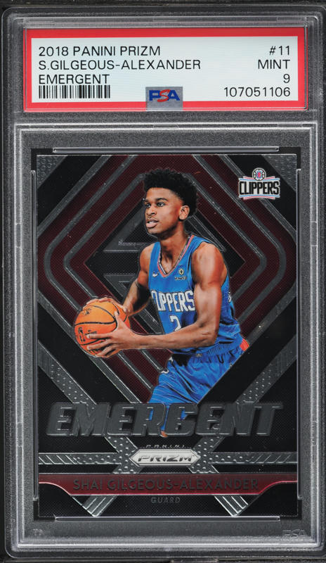 2018 Select Courtside Silver Prizm Shai Gilgeous-Alexander ROOKIE