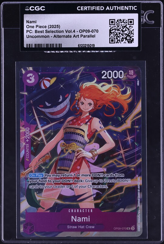 2025 One Piece Japanese Premium Booster Best Volume 2 Alt Art Nami