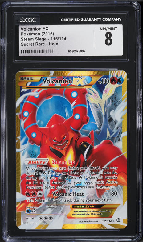 2025 Pokemon SV Journey Together Full Art Volcanion ex #171 PSA 10